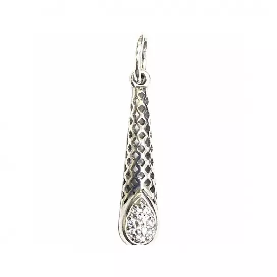 Подвеска с фианитом из серебра