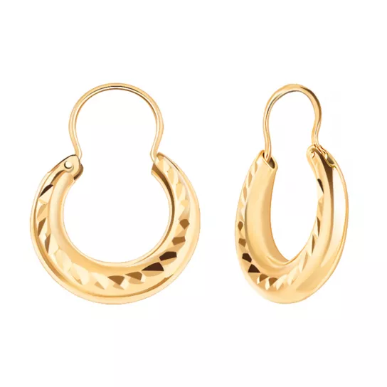 Серьги-калачи из золота