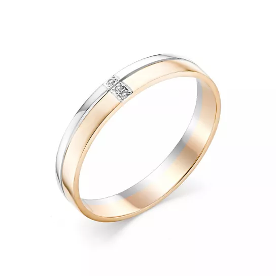 Кольцо с бриллиантами из золота