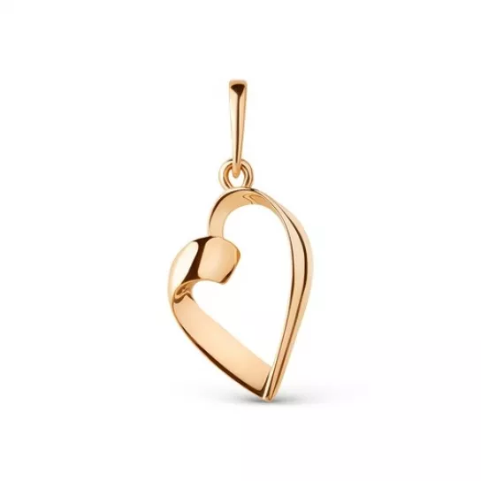 Подвеска с фианитом из золота