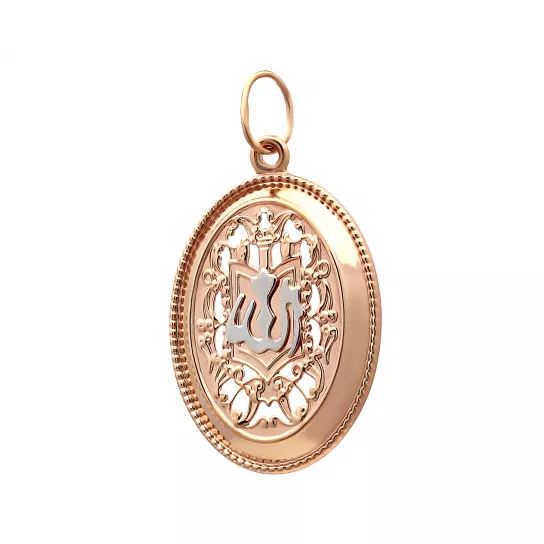 Подвеска мусульманская из золота