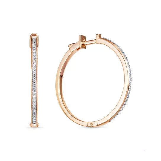 Серьги с бриллиантами из золота