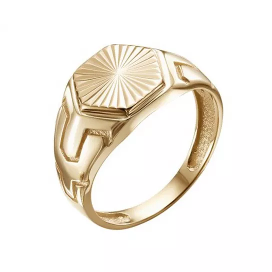 Кольцо-печатка из золота