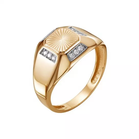 Кольцо-печатка из золота