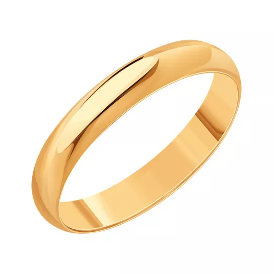 Кольцо обручальное из золота