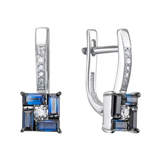 Серьги с бриллиантами из золота