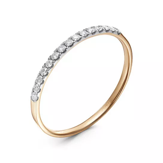 Кольцо с бриллиантами из золота