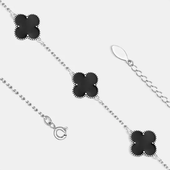 Браслет с эмалью из серебра