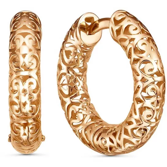 Серьги-конго из золота