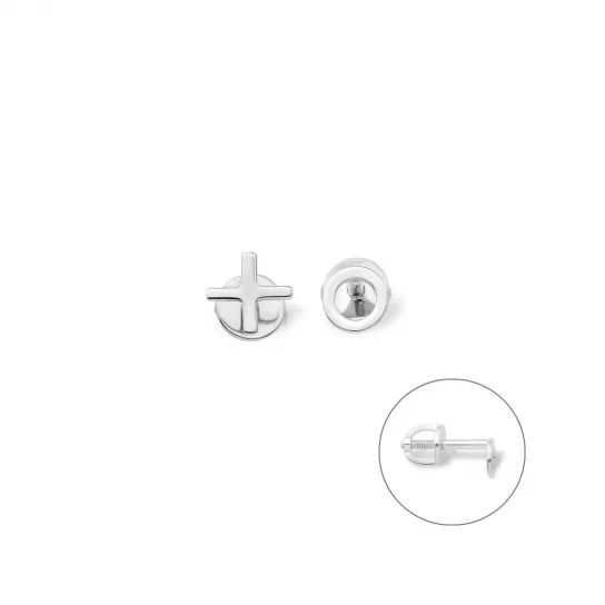 Пусеты из серебра