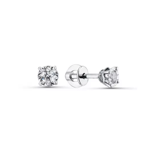 Пусеты с бриллиантами из золота