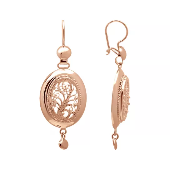 Серьги-самовары из золота