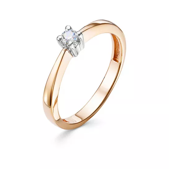 Кольцо с бриллиантами из золота