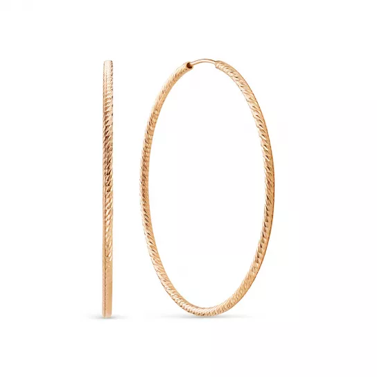 Серьги-конго из золота