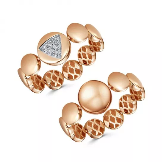 Кольцо с фианитом из золота