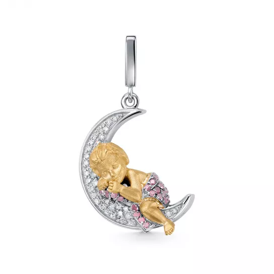 Подвеска с бриллиантами из золота