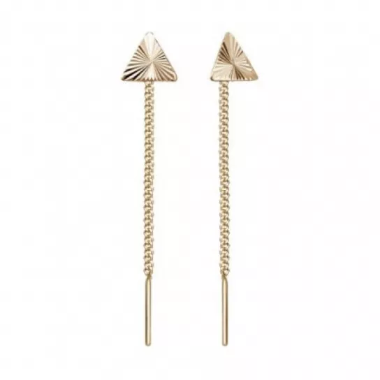 Серьги-продевки из золота