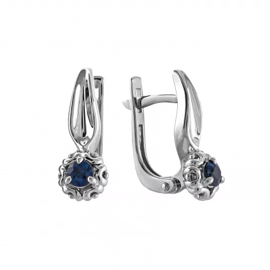 Серьги с сапфиром из золота