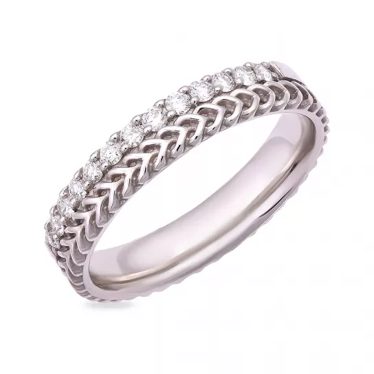 Кольцо с бриллиантами из золота