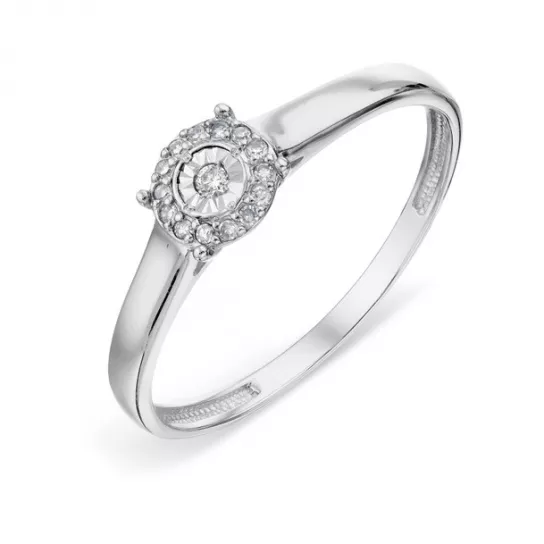 Кольцо с бриллиантами из золота